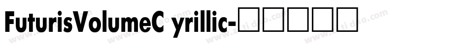 FuturisVolumeC yrillic字体转换